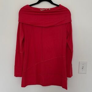 Soft Surroundings Vibrant Red/Coral Off the Shoulder Top - Size XS